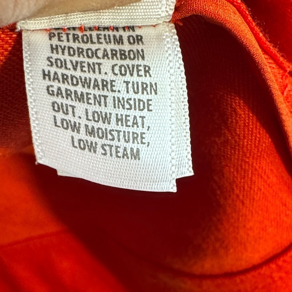 NWOT St. John Vibrant Red Linen/Silk Blend Bomber Style Jacket Zipper and Snaps - Picture 14 of 15